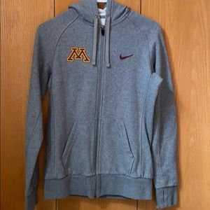 UMN Nike full-zip hoodie